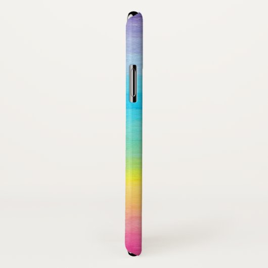 Waterverf Regenboog en Naam Case-Mate iPhone Case (Achterkant / rechts)