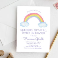 Waterverf Regenboog Genderkwesties onthullen Baby