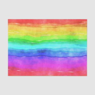 Waterverf regenboog Kleurrijke ontkoppeling Tissuepapier
