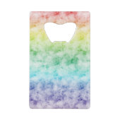 Waterverf Regenboog Kredietkaart Flessenopener (Achterkant)