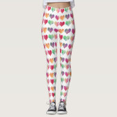 Waterverf regenboog leggings (Voorkant)