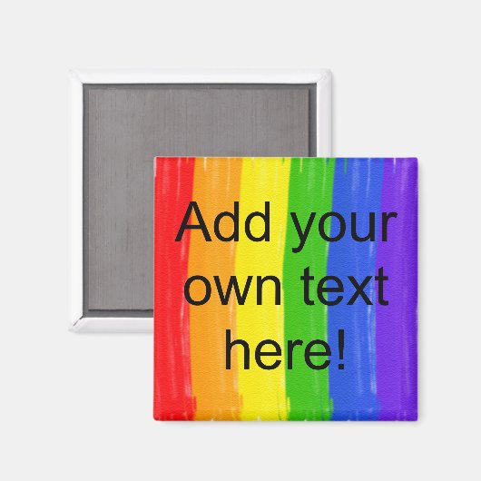 Waterverf Regenboog Magneet (Voorkant / Achterkant)