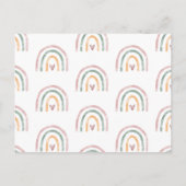 Waterverf Regenboog met aankondiging hartslag (Achterkant)