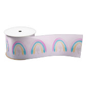 Waterverf regenboog Pastel Roze en blauw Lint (Spoel)