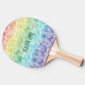 Waterverf regenboog tafeltennisbatje (Zijkant)