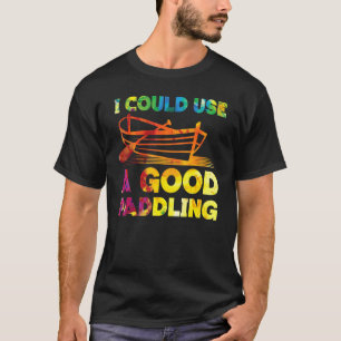 Waterverf regenboog van de roerboot I kan G gebrui T-shirt
