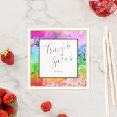 Waterverf regenboogalcohol servet (Insitu)