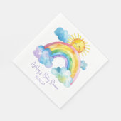 Waterverf regenboogBaby shower Servet (Hoek)