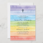 Waterverf Regenboogbaptismal Kaart (Voorkant)