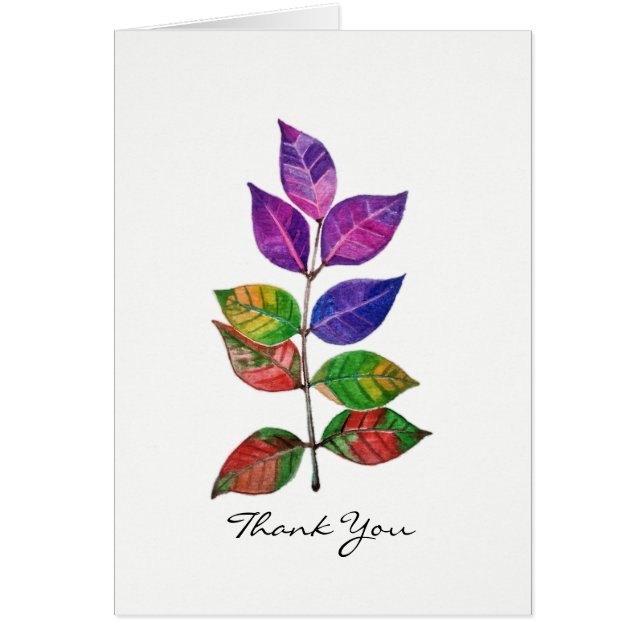 Waterverf regenboogbladeren (Voorkant)