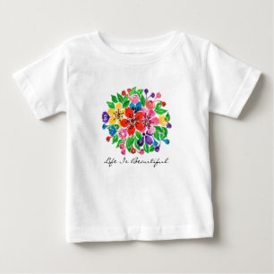 Waterverf regenboogbloemen