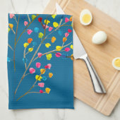 Waterverf regenboogbomen theedoek (Quarter Fold)