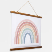 Waterverf regenboogneursery Hanging Tapestry Hangend Wandkleed (Gebogen)