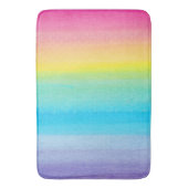  Waterverf regenboogontwerp Badmat (Voorkant Verticaal)
