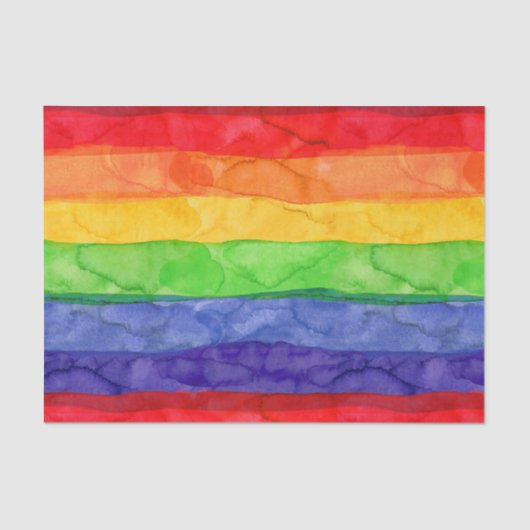 Waterverf regenboogpapier tissuepapier (Voorkant)