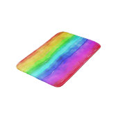 Waterverf Regenboogstrips Badmat (Gekanteld)
