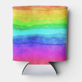 Waterverf Regenboogstrips Blikjeskoeler (Voorkant)
