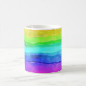 Waterverf Regenboogstrips Koffiemok (Center)