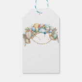 Waterverf regenboogvliegtuig ballonvaarder Baby sh Cadeaulabel (Achterkant)