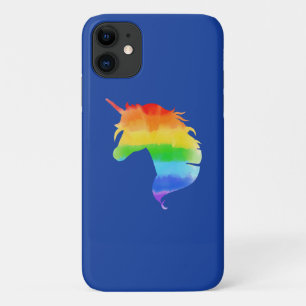 Waterverf regenboogvlies iPhone 11 hoesje