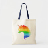 Waterverf regenboogvlies tote bag (Voorkant)