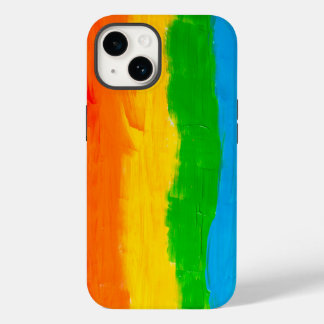 Waterverf Regenboogvlucht LGBT Pride Flag Case-Mate iPhone 14 Hoesje