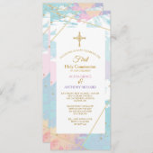 Waterverf Religieuze Uitnodiging (Voorkant / Achterkant)