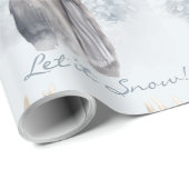 Waterverf rendier in de Bossen wit Cadeaupapier (Rol Hoek)