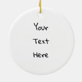 Waterverf rendierBaby Keramisch Ornament (Achterkant)