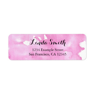 Waterverf retourlabel etiket