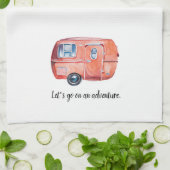 Waterverf Retro Camper Kitchen Dish Towel Theedoek (Gevouwen)