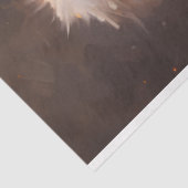 Waterverf retro Sinterklaas glimlachend rood pet Tissuepapier (Detail)