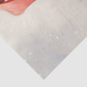 Waterverf retro Sinterklaas glimlachend  Tissuepapier (Detail)