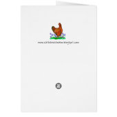 Waterverf Rhode Island Red Hen (Achterkant)