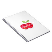 Waterverf Rode appels lerarenopleiding fruit Notitieboek (Rechterzijde)