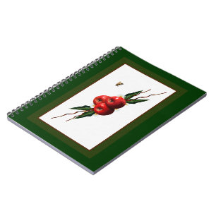 Waterverf rode appels notitieboek