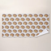 Waterverf rode eekhoorn badhanddoek (Badhanddoek)