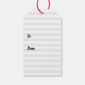 Waterverf rode en roze bloemen groot ontwerp cadeaulabel (Achterkant)