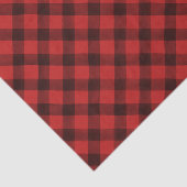 Waterverf rode en zwarte buffelplaat | tissuepapier (Detail)