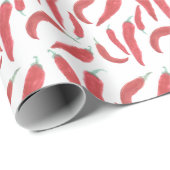 waterverf rode hete Spaanse peper Cadeaupapier (Rol Hoek)