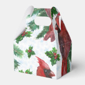 waterverf rode kardinale vogel bedankdoosjes (Achterkant)