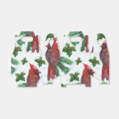 waterverf rode kardinale vogel bedankdoosjes (Uitgevouwen)