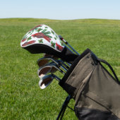 waterverf rode kardinale vogel golfheadcover (Insitu)