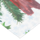 waterverf rode kardinale vogel tafelkleed (Gekanteld)