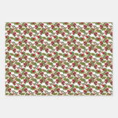 Waterverf rode kersen inpakpapier vel (Voorkant 3)