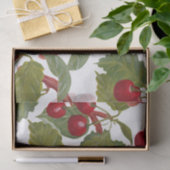 Waterverf  rode kersen tissuepapier (Geschenk)