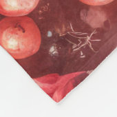 Waterverf Rode Kerstmis Motieven Vakantie Vogels Fleece Deken (Hoek)