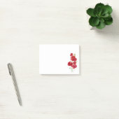 Waterverf rode klaprozen bloemen kolibrie vogel fl post-it® notes (Kantoor)
