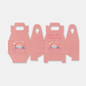 Waterverf Rode krab kookfeest Bedankdoosjes (Uitgevouwen)