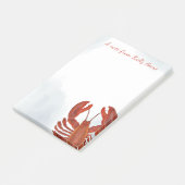 Waterverf Rode Kreeft Persoonlijk Post-it® Notes (Schuin)